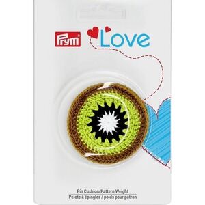 Prym Love Kiwi Pin Cushion‎ Pattern Weight Crochet Green Brown 610336